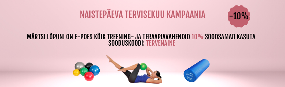 Märtsi lõpuni on kvaliteetsed treening- ja teraapiavahendid  Invaru e-poes 10% soodsamad!